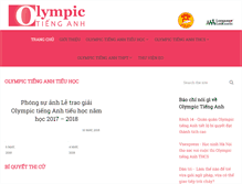 Tablet Screenshot of olympictienganh.edu.vn